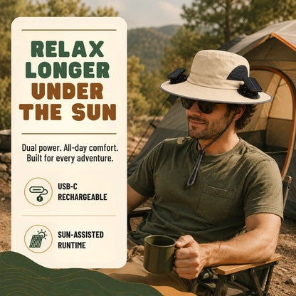 Solar Fan Hat