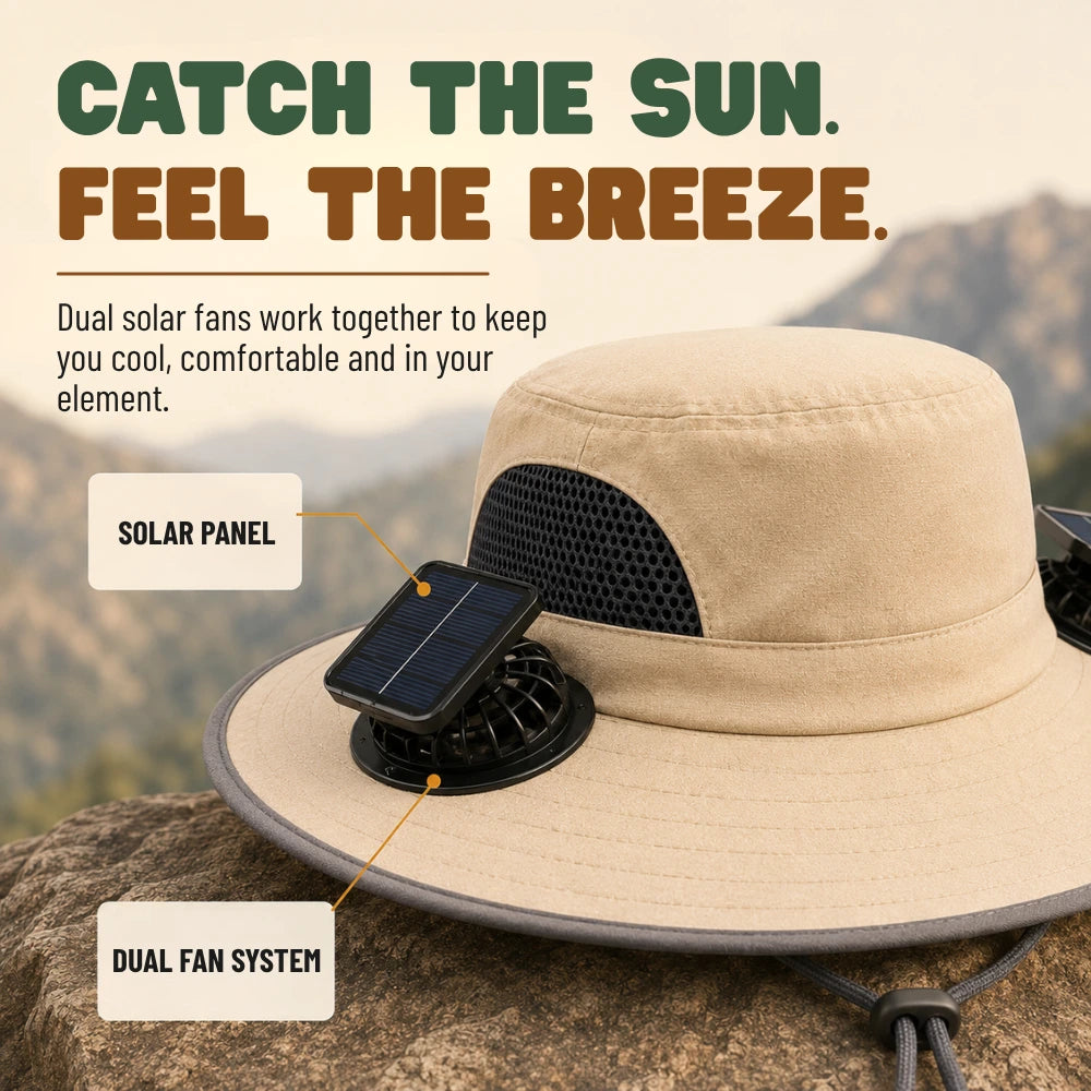 Solar Fan Hat