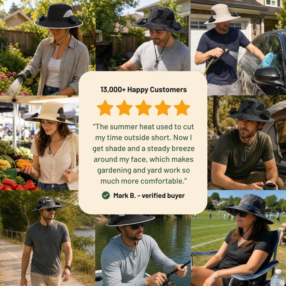 Solar Fan Hat